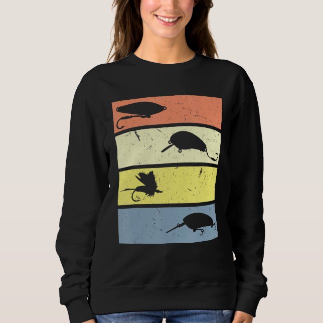 Sudadera Pescador Gráfico Retro Pescador Pescador Carpa de  (Anverso)