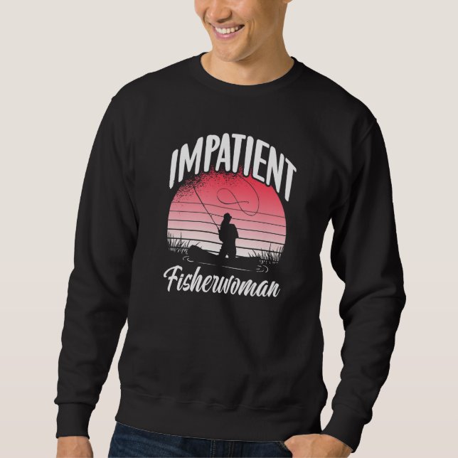 Sudadera Pescador impaciente Hobby Fisher Fish Fi (Anverso)