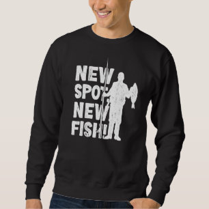 Sudadera Pescador Nuevo lugar Nuevo hincha de pescadores