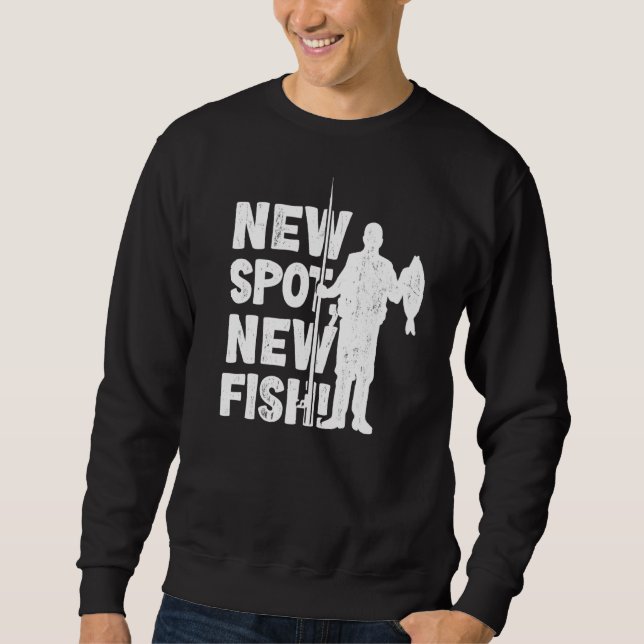 Sudadera Pescador Nuevo lugar Nuevo hincha de pescadores (Anverso)