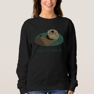 Sudadera Pescador residente de Cute Otter Port Clyde Maine