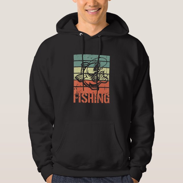 Sudadera Pescadores Angler De Vintage De Pescado (Anverso)