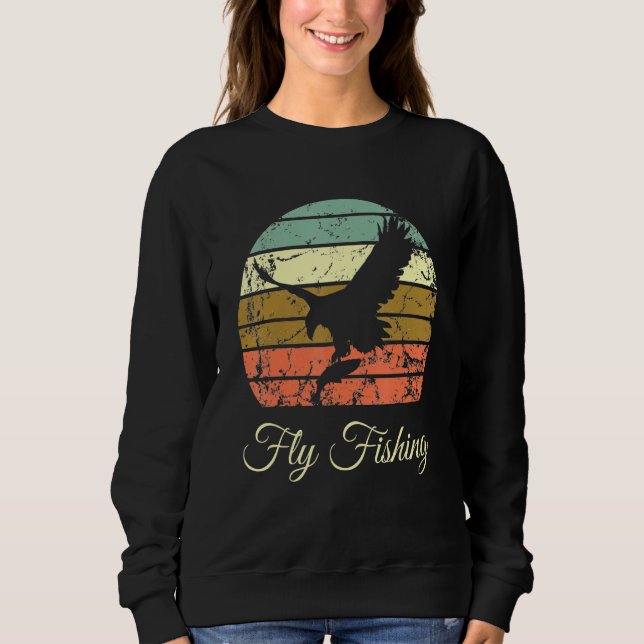 Sudadera Pescadores de pesca de peces divertidos que vuelan (Anverso)