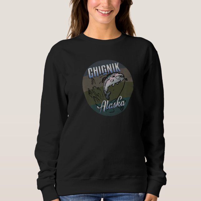 Sudadera Pescadores de salmón comercial de Alaska Procesado (Anverso)