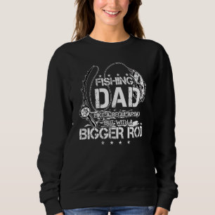 Sudadera Pescando A Papá Como Un Papá Corriente Pero Con Un
