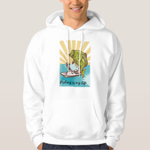 Sudadera pescar es mi vida