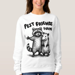 Sudadera Pest Friends Forever Black Print