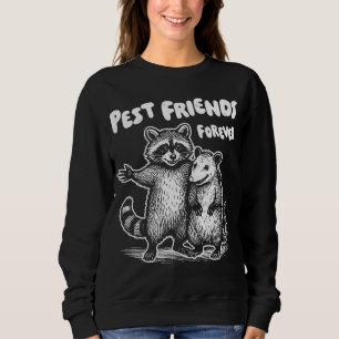 Sudadera Pest Friends Forever White Print