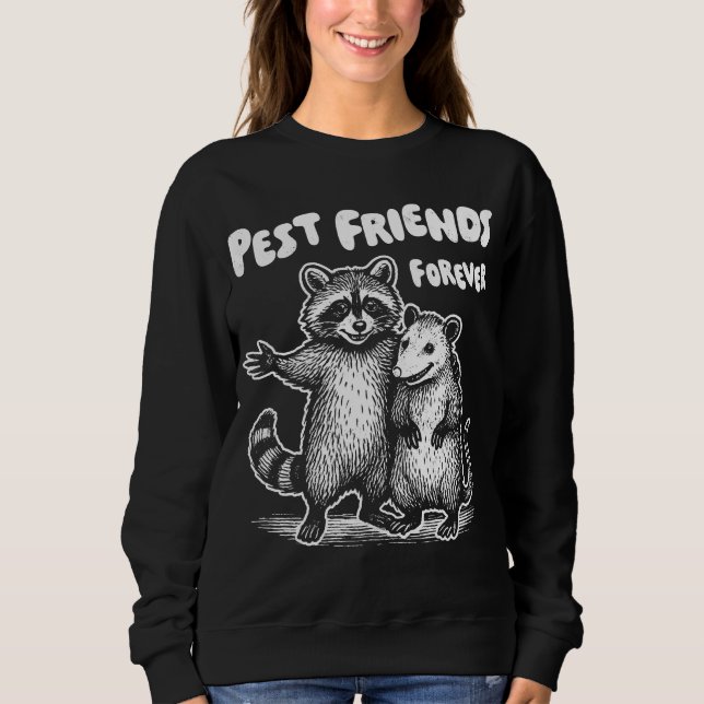 Sudadera Pest Friends Forever White Print (Anverso)