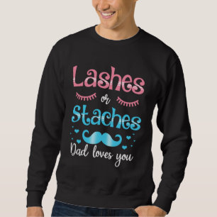 Sudadera Pestañas o Bigotes Papá te Ama Revelación de Géner