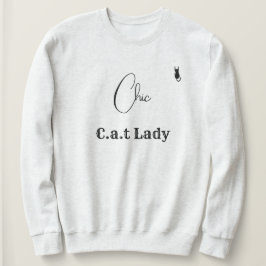 Sudadera Pet Lover Ash And Black Script Customized Cat Mom