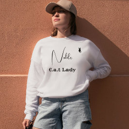 Sudadera Pet Lover Ash And Black Script Customized Cat Mom