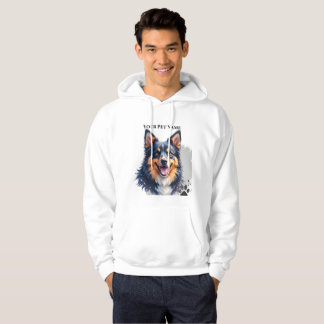 Sudadera Pet’s Simple Modern Name & Photo Custom Design