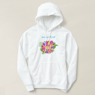 Sudadera Pétalos de girasol personalizados y coloridos para