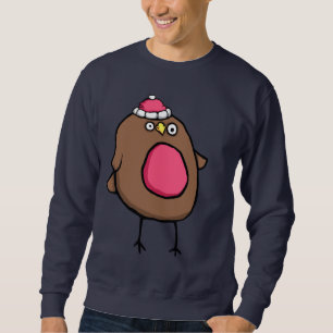 Sudadera Petirrojo el pecho rojo festivo