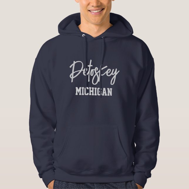 Sudadera Petoskey Michigan Printed Hoodie (Anverso)