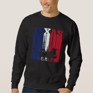 Sudadera Petróleo Rig Texas Bandera Oleícola Oleícola