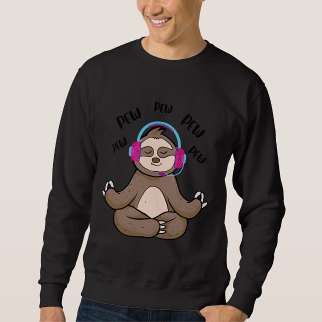Sudadera Pew Gamer Sloth Gaming (Anverso)