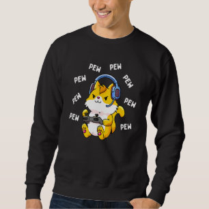 Sudadera Pew Pew Gamer videojuego gatos Gaming Kitty