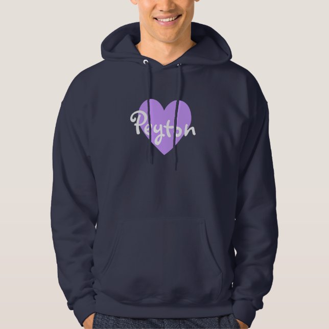 Sudadera Peyton en morado (Anverso)