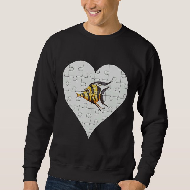 Sudadera Pez Ángel Corazón Pez Ángel (Anverso)