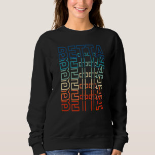 Sudadera Pez de lucha siamés Acuario de peces betta retro