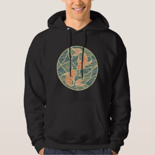 Sudadera Pez Koi Yin Yang Estilo Asiático