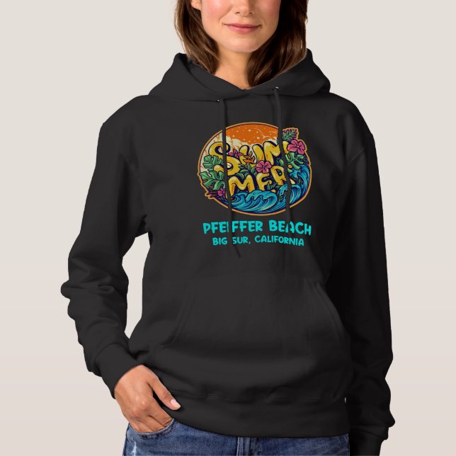 Sudadera Pfeiffer Beach Big Sur California vacaciones de ve (Anverso)