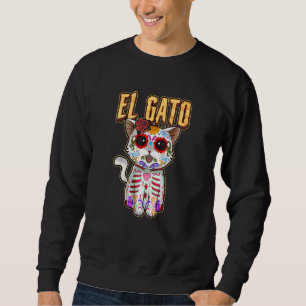 Sudadera Ph Cat Sugar Skull Lover Halloween Party Costuve C