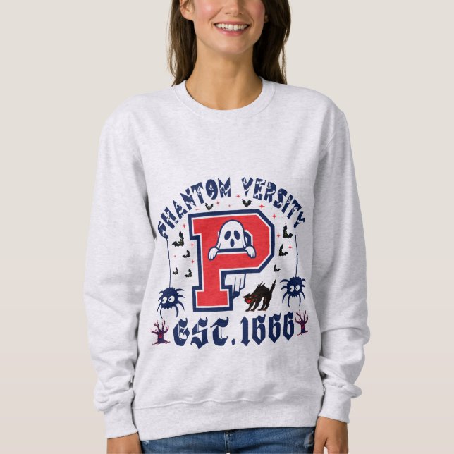 Sudadera Phantom Versity Ghost Bats Halloween College (Anverso)