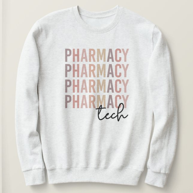 Sudadera Pharmacy Tech | Técnico Farmacéutico (Anverso del diseño)