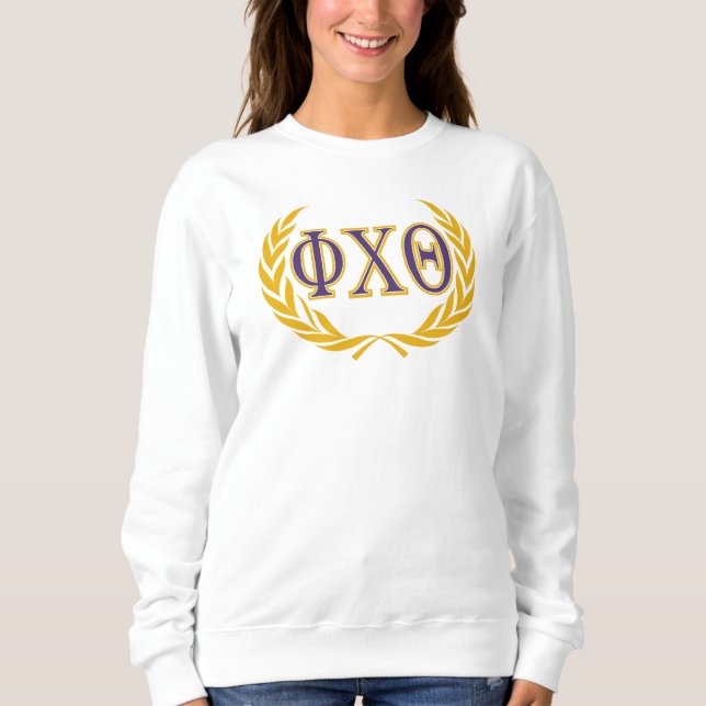 Sudadera Phi Chi Theta | Griego con Corona (Anverso)