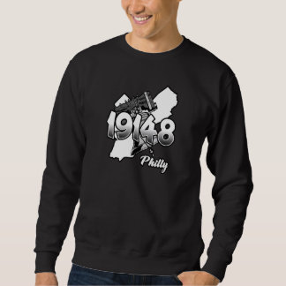 Sudadera Philadelphia Silhouette with Zip Code 19148 and Li