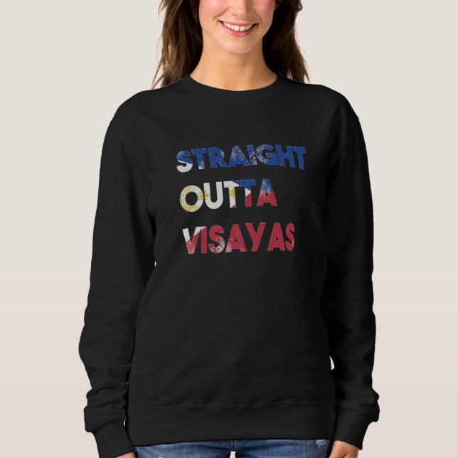 Sudadera Philippines Filipino Island Proud Straight Outta V (Anverso)