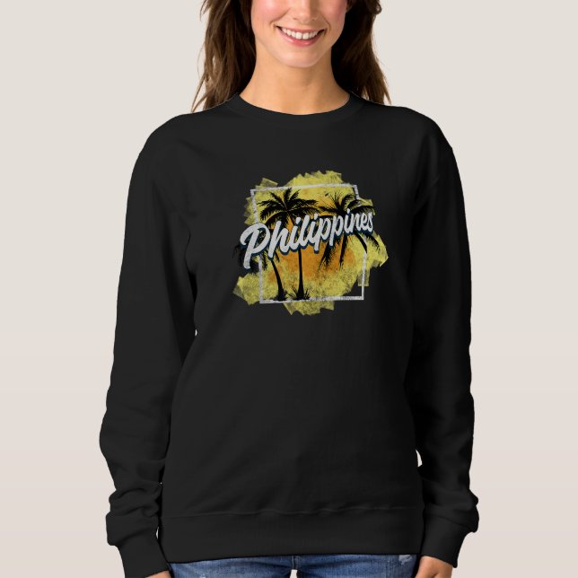 Sudadera Philippines Pinay Filipino Country Palms Sun Mabuh (Anverso)