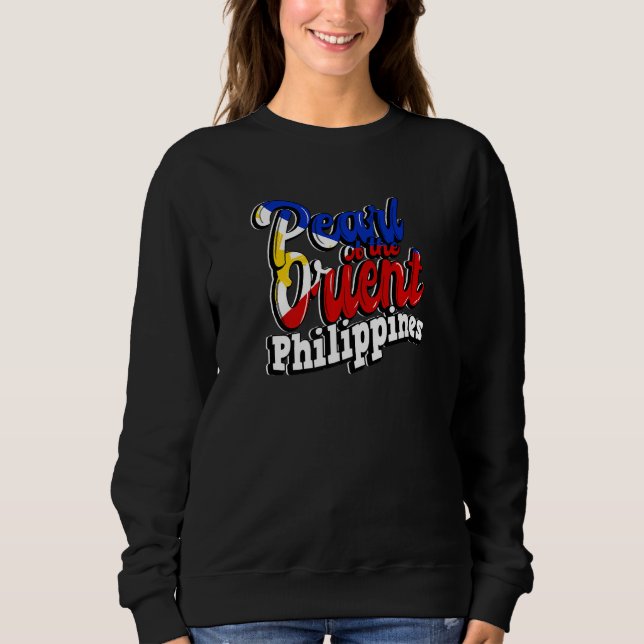 Sudadera Philippines Pinay Filipino Country Palms Sun Mabuh (Anverso)