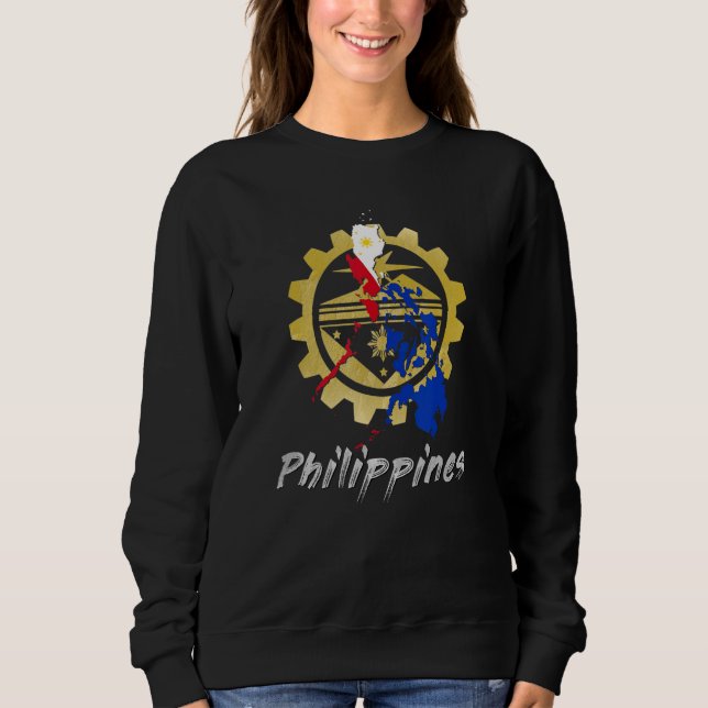 Sudadera Philippines Pinay Filipino Pride Country Flag Isla (Anverso)