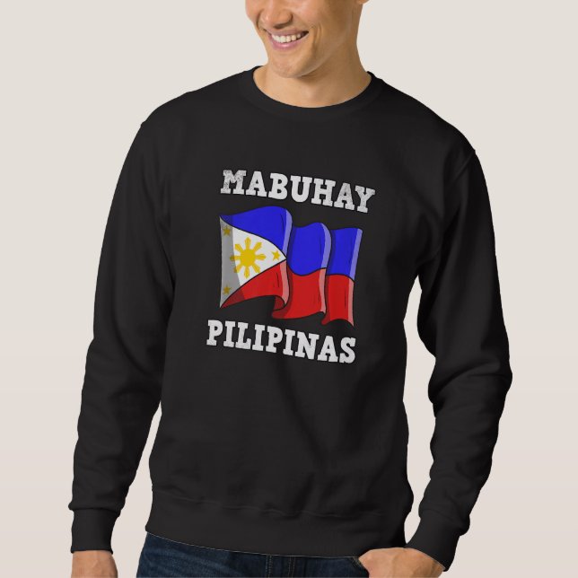 Sudadera Philippines Pinay Filipino Pride Country Flag Mabu (Anverso)