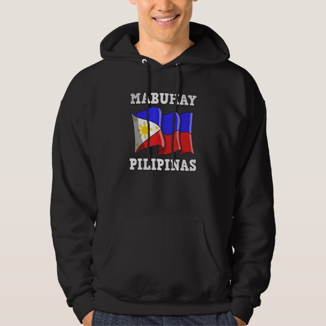 Sudadera Philippines Pinay Filipino Pride Country Flag Mabu (Anverso)