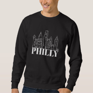 Sudadera Philly Philadelphia Pennsylvania Skyline Silhouett