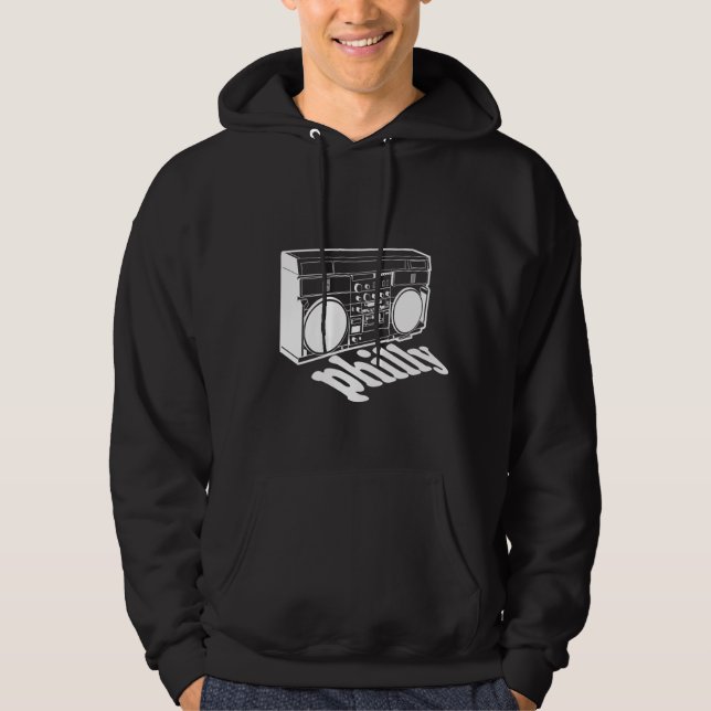 Sudadera Philly retro Boombox (Anverso)