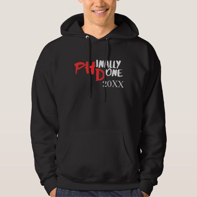 Sudadera Phinally done - Diseño de la oferta de graduación  (Anverso)
