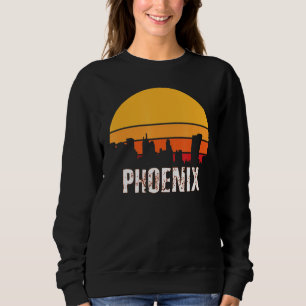 Sudadera Phoenix Arizona Cityscape Vintage Retro Basketball