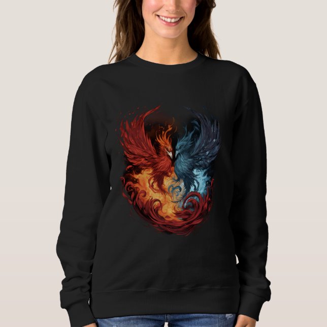 Sudadera Phoenix Artwork Mithical Bird Rejuvenecimiento Pho (Anverso)