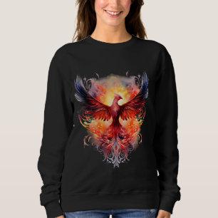 Sudadera Phoenix Artwork Reborn Firebird Rejuvening Mythi