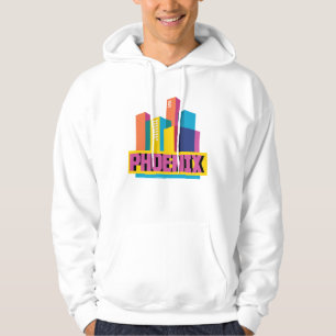 Sudadera Phoenix, horizonte de neón de Arizona el  
