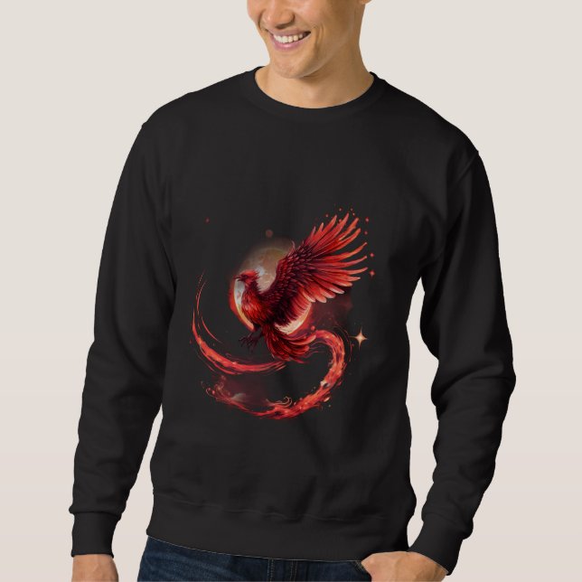 Sudadera Phoenix Mythical Bird Fire Phoenix Bird Rejuvenati (Anverso)
