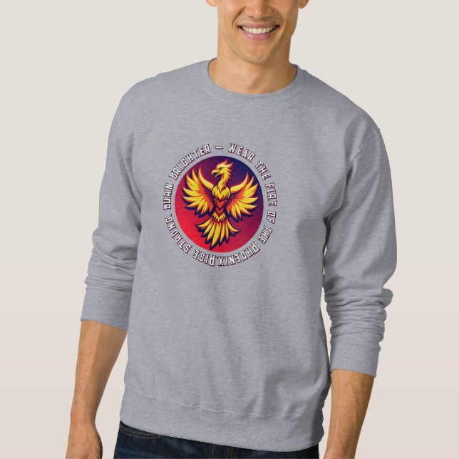 Sudadera Phoenix Rising Fiery Wings Bold Graphic (Anverso)