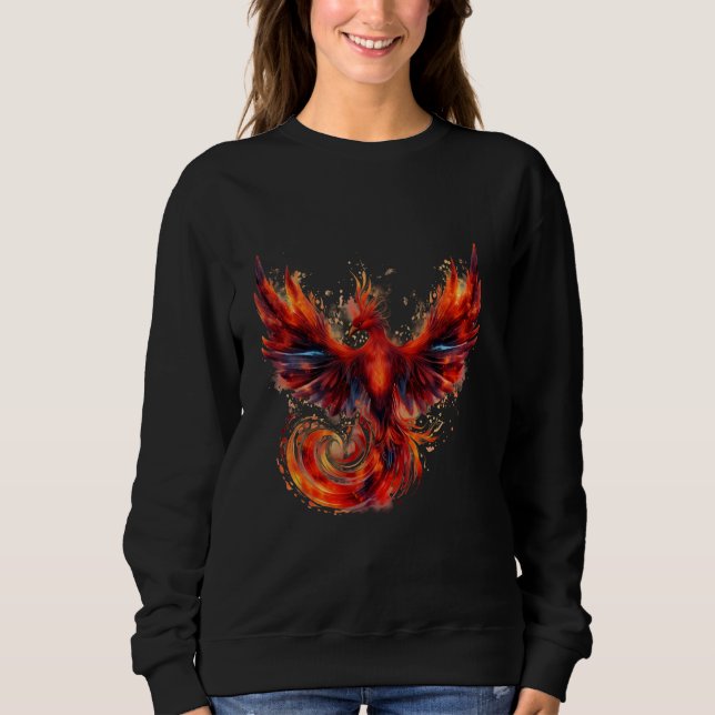 Sudadera Phoenix Rising Rejuvenecimiento Mítico de Aves Ren (Anverso)