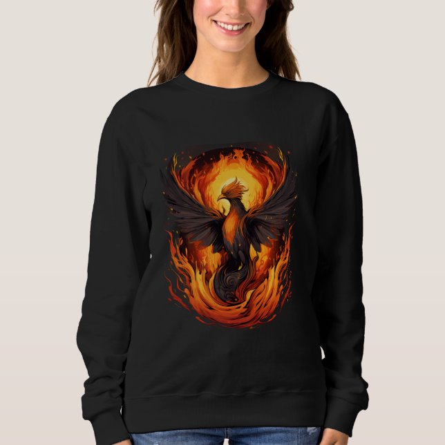 Sudadera Phoenix Rising Rejuvening Fire Phoenix Bird Myth (Anverso)